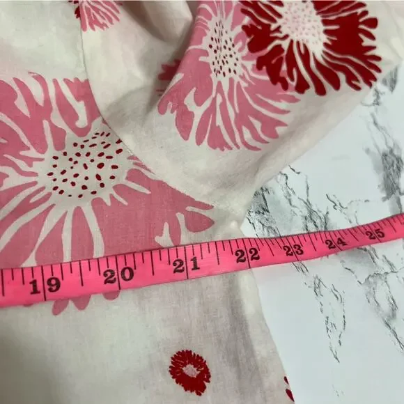 Ro's Garden Caroline Cover Up Tunic Dress in Floral Pink & Red XS Tuckernuck